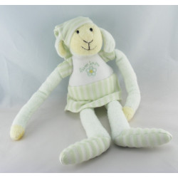 Doudou luminou mouton vert pyjama JEMINI