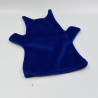 Doudou plat marionnette loup bleu MILAN