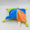 Doudou plat Tchoupi jaune vert orange bleu rose