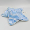 Doudou plat étoile ours blanc bleu gris étoiles TENDERTOYS