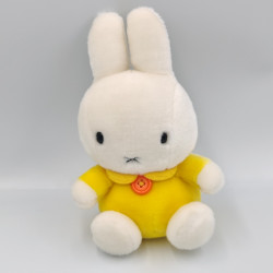 Doudou lapin blanc jaune MIFFY