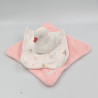 Doudou plat cygne rose blanc SERGENT MAJOR