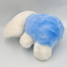 Peluche éléphant blanc bleu BOULGOM