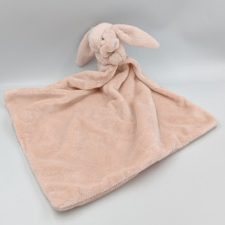 Doudou lapin rose mouchoir couverture JELLYCAT