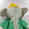 Peluche Eléphant Babar en toile