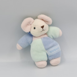 Doudou souris rose bleu NOUNOURS