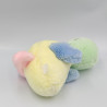 Doudou Peluche canard oiseau bleu jaune vert rose BOULGOM