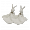 Doudou et compagnie lapin blanc mouchoir LOT DE 2