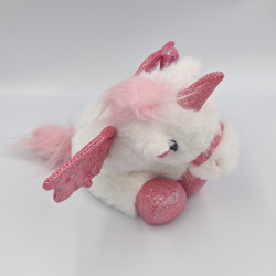 Peluche licorne blanche rose GIRLIE PAWS