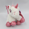 Peluche licorne blanche rose GIRLIE PAWS