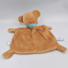 Doudou plat singe marron blanc bleu étoiles BEAUTY BABY