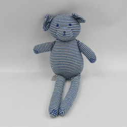 Doudou souris rayé bleu PETIT BATEAU