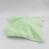 Doudou plat éléphant gris blanc vert PATINIO