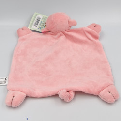 Doudou plat cochon rose pois blanc ROSALIE & TRUFFELCHEN