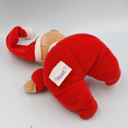 Doudou ours rouge bonnet NOUKIE'S