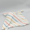 Doudou plat Mickey blanc rayé DISNEY BABY