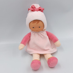 Doudou Poupée lutin rose rayé Mademoiselle Corolle