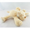 Doudou chien beige empreinte bleu JOLLYBABY