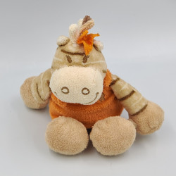 Doudou musical zébre Zamba beige orange NOUKIE'S