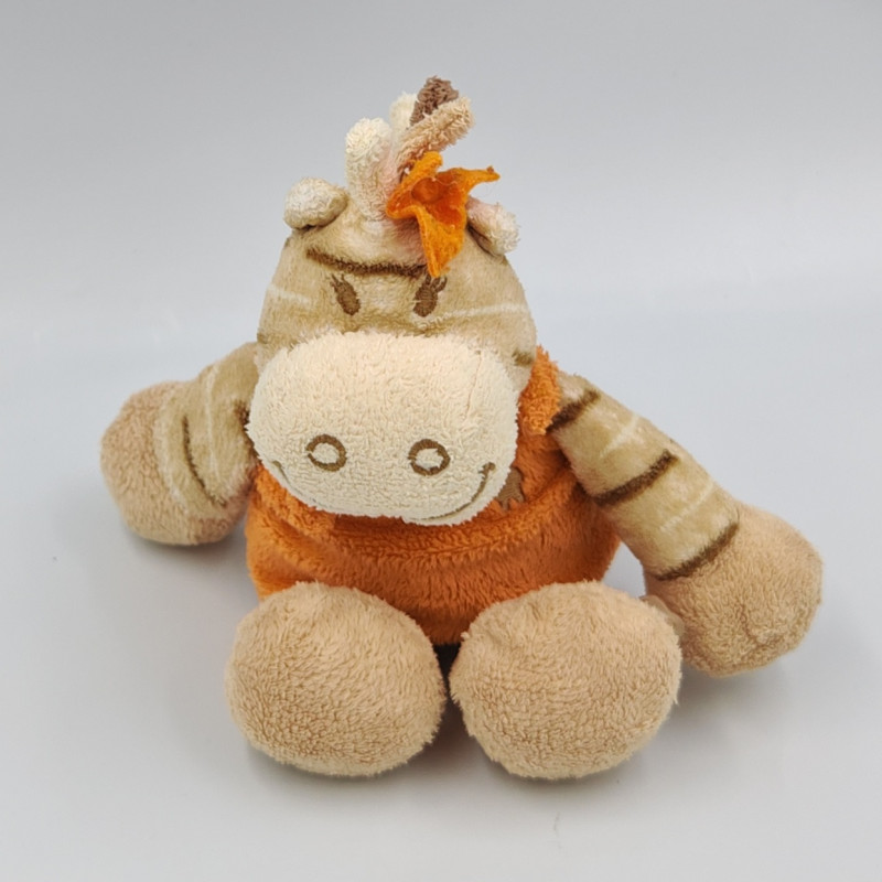 Doudou musical zébre Zamba beige orange NOUKIE'S