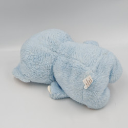 Ancienne peluche chat bleu rose CREATION MICHELE