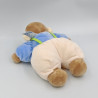 Doudou singe blanc bleu jaune AJENA