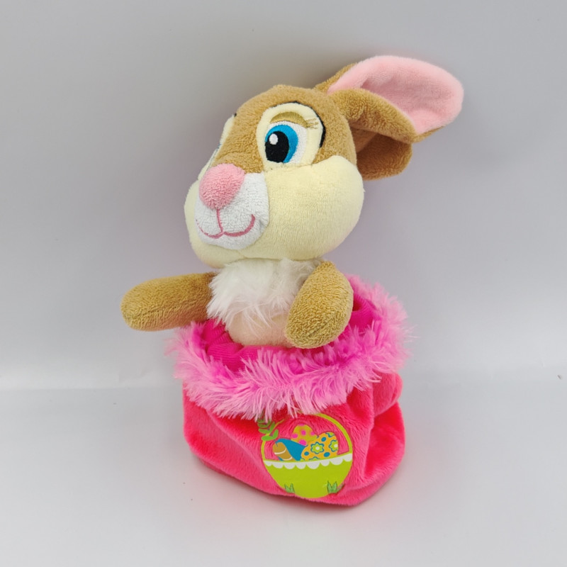 Doudou lapin marron Pretty miss Panpan dans un sac DISNEY NICOTOY