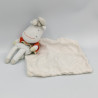 Doudou renne élan cerf mouchoir Cajou blanc orange forest SUCRE D'ORGE