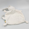 Doudou plat lapin blanc étoiles TAPE A L'OEIL