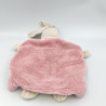 Doudou plat lapin lilirose rose avec fleurs Kaloo