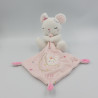 Doudou souris blanche rose mouchoir étoiles lune Love SIMBA TOYS