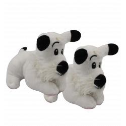 Peluche chien blanc Idéfix EDITIONS ALBERT RENE LOT DE 2