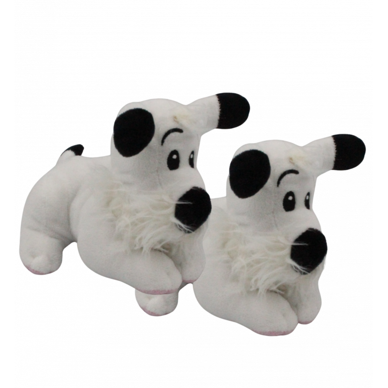 Peluche chien blanc Idéfix EDITIONS ALBERT RENE LOT DE 2