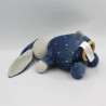 Doudou musical lapin bleu étoiles SIMBA TOYS KIABI lot de 2