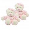 Doudou ours Baby Bear rose lune GIPSY  lot de 2