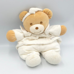 Doudou ours blanc laine bandeau TAKINOU