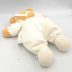 Doudou ours blanc laine bandeau TAKINOU