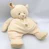 Doudou peluche ours blanc écru crémé NOUNOURS