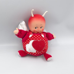 Peluche poupée les Toufous coccinelle rouge blanche MUNDIA
