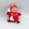 Peluche poupée les Toufous coccinelle rouge blanche MUNDIA