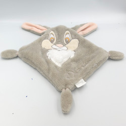 Doudou plat lapin Pan-pan panpan gris DISNEYLAND