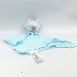 Doudou plat koala bleu lange MOTS D'ENFANTS