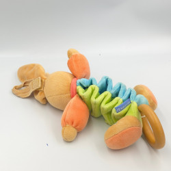Doudou musical lapin accordéon vert bleu orange KALOO