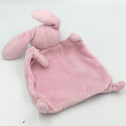 Doudou plat lapin rose GRAIN DE BLE