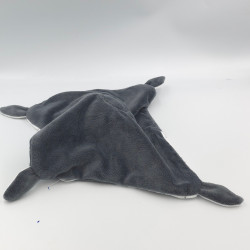 Doudou plat panda gris blanc pois GEMO