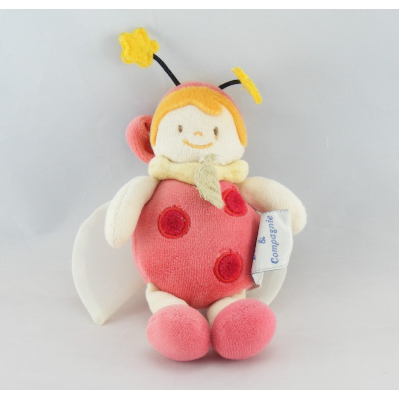 Mini Doudou papillon mauve DOUDOU ET COMPAGNIE