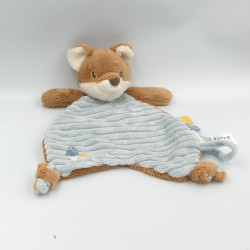 Doudou plat renard marron bleu LITTLE DUTCH TIAMO