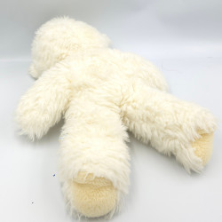 Ancienne peluche ours blanc écru beige CDJ