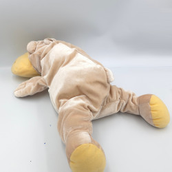 Ancienne peluche range pyjama lapin blanc écru LA MAISON DE NICOLAS ET CLEMENTINE