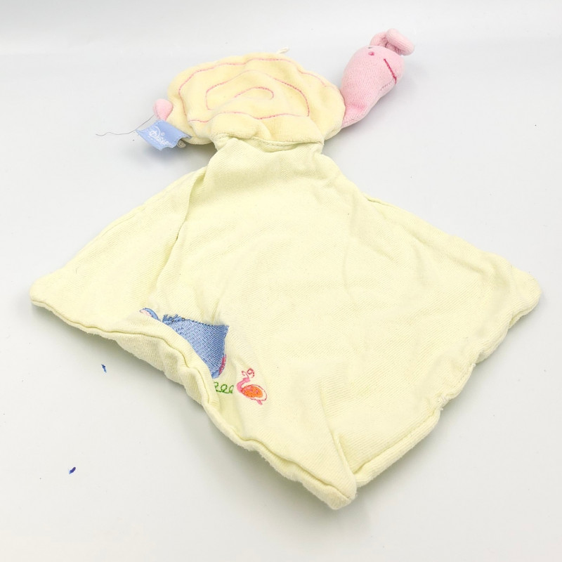 Doudou plat escargot mouchoir Bourriquet DISNEY BABY